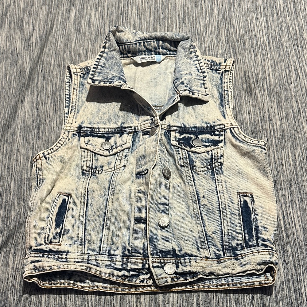 Denim Sleeveless Vest